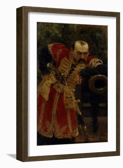 Colonel of the Zaporizhian Host, 1880-Ilya Yefimovich Repin-Framed Giclee Print