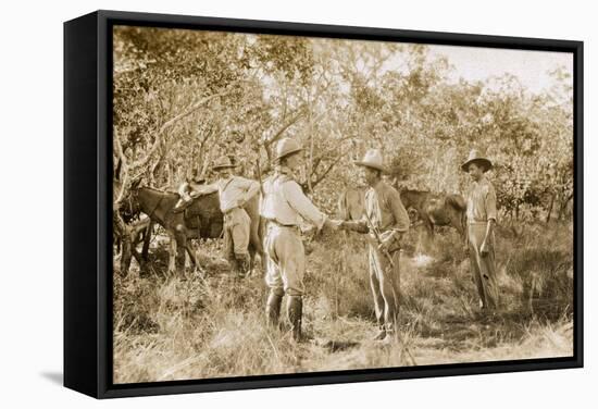 Colonel Percy Harrison Fawcett (1867-1925) in Brazil, 1925-English Photographer-Framed Stretched Canvas