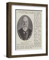 Colonel R Pilkington, New Mp for Newton Division, Sw Lancashire-null-Framed Giclee Print