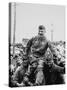 Colonel Robin Olds Celebrates His 100th Combat Mission, Vietnam, 1967-null-Stretched Canvas
