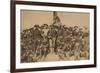 Colonel Roosevelt and His Rough Riders at Top of the Hill Which They Captured, Battle of San Juan-null-Framed Premium Giclee Print