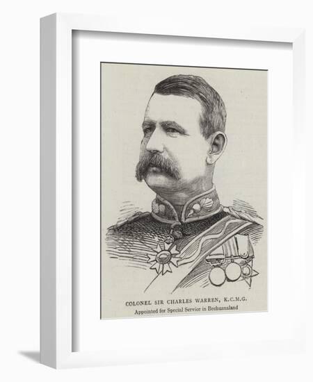 Colonel Sir Charles Warren-null-Framed Giclee Print