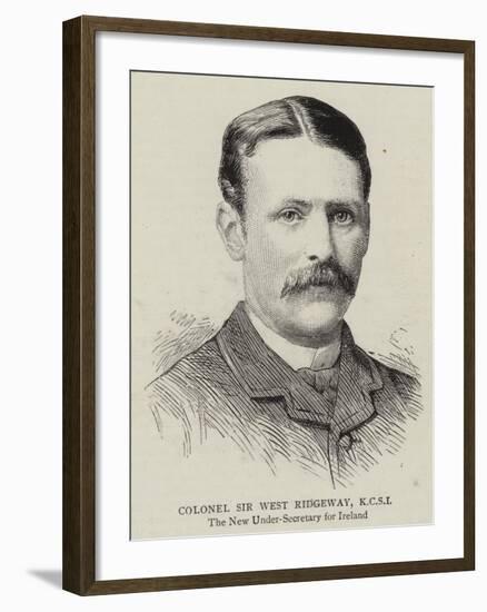 Colonel Sir West Ridgeway, Kcsi-null-Framed Giclee Print