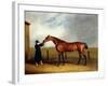 Colonel Udny's Bay Colt Truffle by Sorcerer Held by a Groom, 1815-Abraham Cooper-Framed Giclee Print