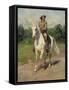 Colonel William F, Cody on Horseback, 1889-Maria-Rosa Bonheur-Framed Stretched Canvas