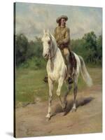 Colonel William F, Cody on Horseback, 1889-Maria-Rosa Bonheur-Stretched Canvas