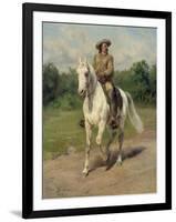 Colonel William F, Cody on Horseback, 1889-Maria-Rosa Bonheur-Framed Giclee Print