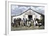 Colonial Africa: Hotel Swan in the Diamond Mine of the South Africa Region, Years 1870. Colourful E-null-Framed Giclee Print