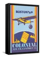 Colonial Air Transport - Boston by Air-null-Framed Stretched Canvas