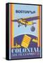 Colonial Air Transport - Boston by Air-null-Framed Stretched Canvas