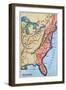 Colonial America Map-null-Framed Giclee Print