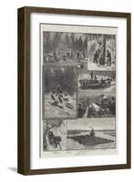 Colonial and Indian Exhibition, Lumbering in Canada-null-Framed Giclee Print