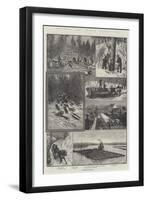 Colonial and Indian Exhibition, Lumbering in Canada-null-Framed Giclee Print