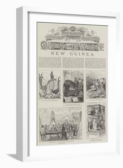 Colonial and Indian Exhibition, New South Wales and New Guinea-null-Framed Giclee Print