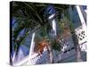 Colonial Architecture and Palm Details, Key West, Florida, USA-David Herbig-Stretched Canvas