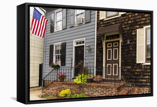Colonial Architecture in Historic Annapolis, Maryland-Jerry Ginsberg-Framed Stretched Canvas