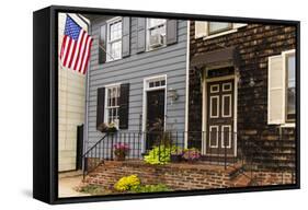 Colonial Architecture in Historic Annapolis, Maryland-Jerry Ginsberg-Framed Stretched Canvas