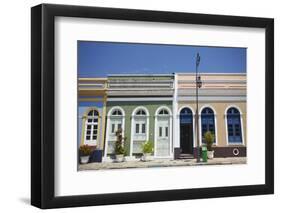 Colonial Architecture in Praca Sao Sebastiao (St. Sebastian Square), Manaus, Amazonas, Brazil-Ian Trower-Framed Photographic Print