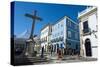 Colonial Architecture in the Pelourinho-Michael Runkel-Stretched Canvas