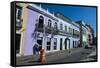 Colonial Architecture in the Pelourinho-Michael Runkel-Framed Stretched Canvas