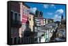 Colonial Architecture in the Pelourinho-Michael Runkel-Framed Stretched Canvas