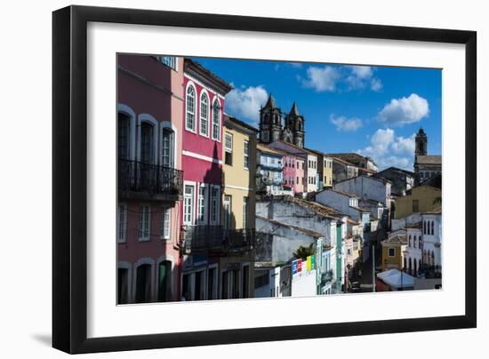 Colonial Architecture in the Pelourinho-Michael Runkel-Framed Photographic Print