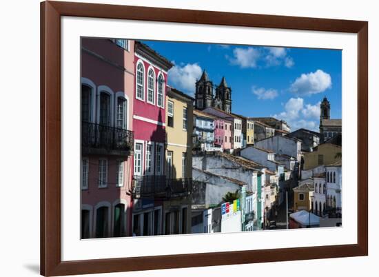 Colonial Architecture in the Pelourinho-Michael Runkel-Framed Photographic Print