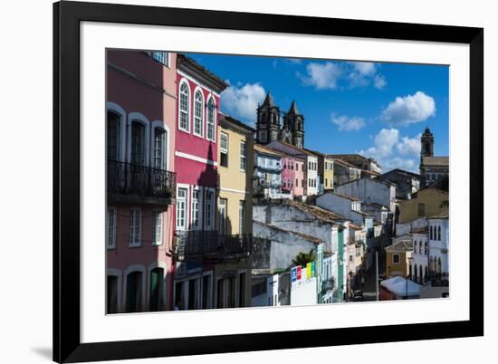 Colonial Architecture in the Pelourinho-Michael Runkel-Framed Photographic Print