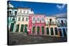 Colonial Architecture in the Pelourinho-Michael Runkel-Stretched Canvas