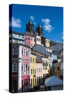 Colonial Architecture in the Pelourinho-Michael Runkel-Stretched Canvas