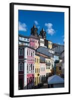 Colonial Architecture in the Pelourinho-Michael Runkel-Framed Photographic Print