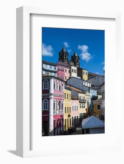 Colonial Architecture in the Pelourinho-Michael Runkel-Framed Photographic Print