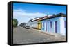 Colonial Architecture in the Rural Village of Pirenopolis, Goais, Brazil, South America-Michael Runkel-Framed Stretched Canvas