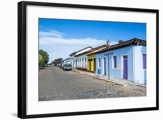 Colonial Architecture in the Rural Village of Pirenopolis, Goais, Brazil, South America-Michael Runkel-Framed Photographic Print