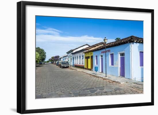 Colonial Architecture in the Rural Village of Pirenopolis, Goais, Brazil, South America-Michael Runkel-Framed Photographic Print