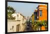 Colonial architecture in the UNESCO World Heritage Site area, Cartagena, Colombia, South America-Michael Runkel-Framed Photographic Print