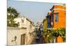 Colonial architecture in the UNESCO World Heritage Site area, Cartagena, Colombia, South America-Michael Runkel-Mounted Photographic Print