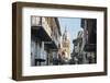 Colonial architecture in the UNESCO World Heritage Site area, Cartagena, Colombia, South America-Michael Runkel-Framed Photographic Print