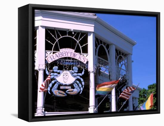 Colonial Architecture, Key West, Florida, USA-David Herbig-Framed Stretched Canvas