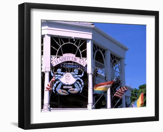 Colonial Architecture, Key West, Florida, USA-David Herbig-Framed Photographic Print