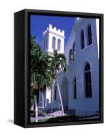 Colonial Architecture, Key West, Florida, USA-David Herbig-Framed Stretched Canvas