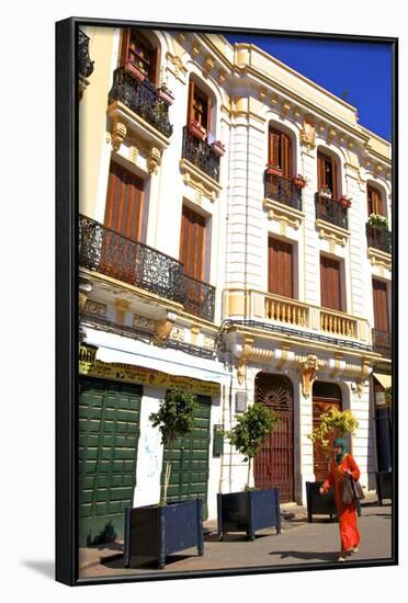 Colonial Architecture, Tangier, Morocco, North Africa, Africa-Neil Farrin-Framed Photographic Print