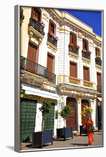 Colonial Architecture, Tangier, Morocco, North Africa, Africa-Neil Farrin-Framed Photographic Print