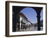 Colonial Balconies, Plaza De Armas, Cuzco, Peru, South America-Christopher Rennie-Framed Photographic Print