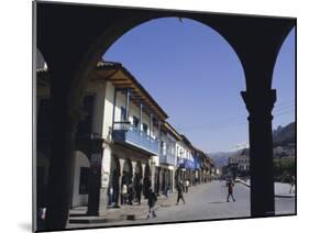 Colonial Balconies, Plaza De Armas, Cuzco, Peru, South America-Christopher Rennie-Mounted Photographic Print