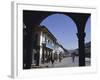 Colonial Balconies, Plaza De Armas, Cuzco, Peru, South America-Christopher Rennie-Framed Photographic Print