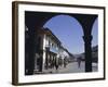 Colonial Balconies, Plaza De Armas, Cuzco, Peru, South America-Christopher Rennie-Framed Photographic Print