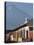 Colonial Buildings and Volcan De Agua, Antigua, Guatemala, Central America-Sergio Pitamitz-Stretched Canvas