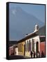 Colonial Buildings and Volcan De Agua, Antigua, Guatemala, Central America-Sergio Pitamitz-Framed Stretched Canvas