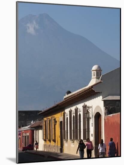 Colonial Buildings and Volcan De Agua, Antigua, Guatemala, Central America-Sergio Pitamitz-Mounted Photographic Print